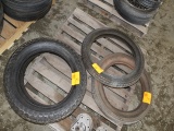 PALLET OF (4) TIRES, COKER 4.50-18 TIRES, GY 4.00-