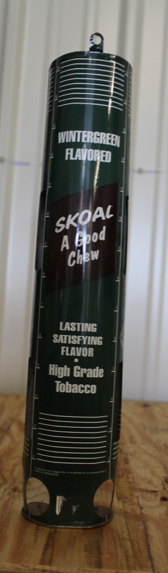 Skoal chewing tobacco tin dispenser