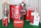 (8) Coca Cola memorabilia pieces, cans, bottles