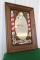 Burma-Shave advertising mirror in frame, 17