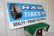 Ram Tires original single sided sign, 48