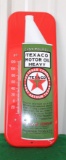 Texaco tin motor oil thermometer 16