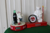 Coca Cola polar bear clock, not tested, Cocal Cola polar bear digital clock