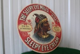 Paper Sleepy Eye Mills, Sleepy Eye Cream hanging sign