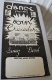 Royal Crusaders Swing Band paper sign, 12