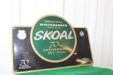 Skoal single sided metal sign, reproduction, 16.5