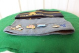 Granite Falls American Legion cap, veteran cap with pins, Atwater threshing