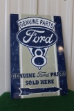 Ford one sided metal reproduction sign, 11.75