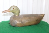 Wooden duck decoy