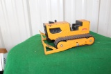 Tonka T-6 toy bulldozer with rubber tracks
