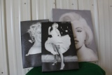 (3) Marilyn Monroe wall artwork, (2) 10