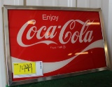 Cocal Cola plastic sign, 17
