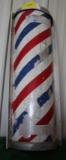 Aluminum barber pole sign