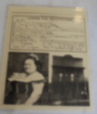 Copy of license of prostitution from Teacup Sally, Signed by Wyatt Earp, Dodge City, KS