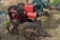 Jacobson 7.5HP Hopper Cooled Side Shaft Gas Engine on Steel Wheeled Truck, Appears Complete