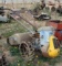 David Bradley Walk Behind Garden Tractor, With Rear Tiller, Steel Wheels,