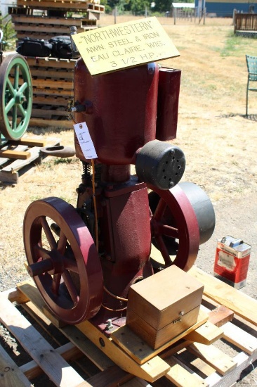 Northwestern Steel and Iron Co 3.5HP Gas Engine, Model 33,