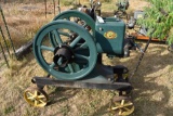 Root & Van Dervoort 4HP Gas Engine, Restored on Steel Wheel Cart,