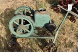 Sandwich Mfg. 1.5HP Gas Engine, Complete, On Original Steel Wheel Cart