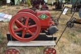 Emerson Brantingham Type H 1.5HP Gas Engine, Restored, Complete, On Steel Wheel Truck