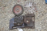 Assortment of Small Engine Flywheels, Head, Parts
