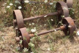 (3) Sets of Steel Wheels and Axles for Trucks