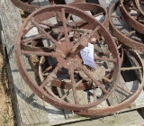 (4) Unmatching Steel Truck Wheels, Approx 15