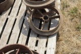 (4) Steel Rail Wheels, Approx 15.5