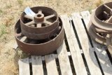 Pair of Engine Pulleys, Approx 12