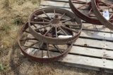 Pair of Steel Wheels, Approx 21