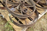 Pair of Matching Steel Wheels, Approx 20