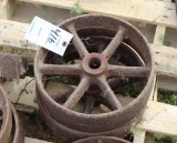 Pair of Matching Steel Wheels, Approx 11.25