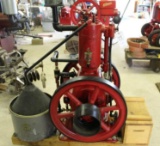 International Famous 2HP Vertical Gas Engine, Complete and Fully Restored