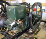 Stover 12HP Gas Engine, Hopper Cooled, On Steel Wheel Truck, Complete and Fully Restored