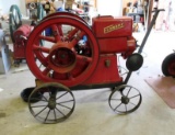 Economy 7HP Gas Engine On Steel Wheel Truck, Complete,