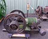 Ideal Farm Stationary Gas Engine, Spark Plug, Restored and Complete