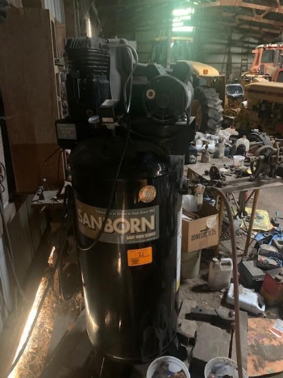 SANBORN 7 HP, 60 GALLON VERTICAL AIR COMPRESSOR