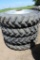 (4) 380/90R46 Goodyear UltraTourque DT712 Tires on CIH 10 Bolt Rims, 11
