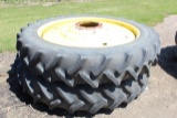(2) 380/90R54 Goodyear DT 800 Tires on JD 10 Bolt Rims, 11