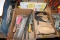 2 Boxes Cement Tools, Sand Paper & More