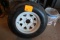 205/74R14 Tire on 5 Bolt White Spoke Rim