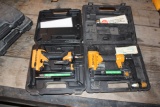 (2) Bostitch Air Brad nailers, cases