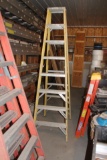 Werner Fiberglass step ladder 300 #, 8', Double Side