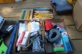 Carpenter Pencils, Air Blowers, Screwdrivers, Blades, (4) Boxes