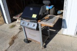 AUSSIE TRIPLE BURNER GAS GRILL WITH GRILLING TOOLS AND TANK