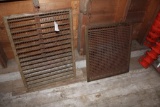 (2) metal floor grates, 24