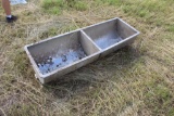 2 Compartment stainless steel milk house sink