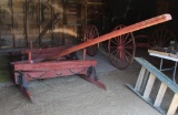 Bobsled with 2 horse pole, runners only no bed or box, stored inside