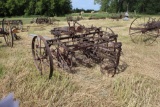 2 row cultivator, tunnel shields, steel wheels