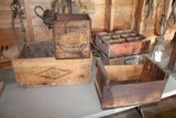 (3) Wood boxes